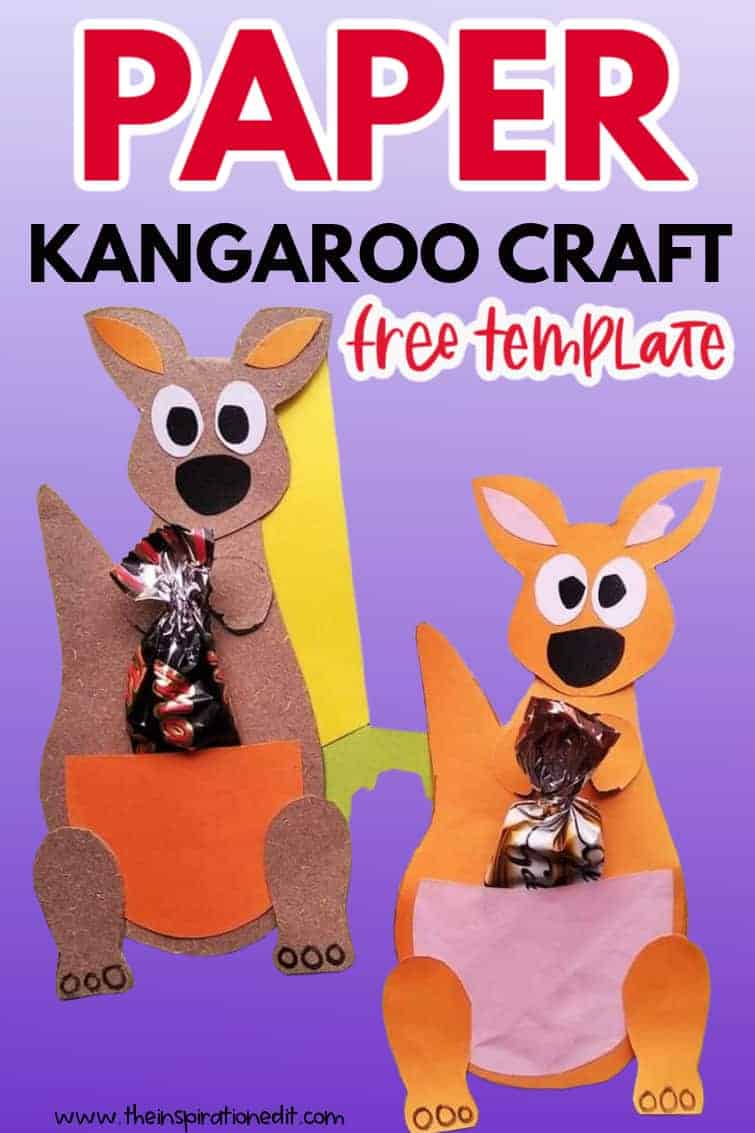 Kids Paper Kangaroo Craft Activity · The Inspiration Edit